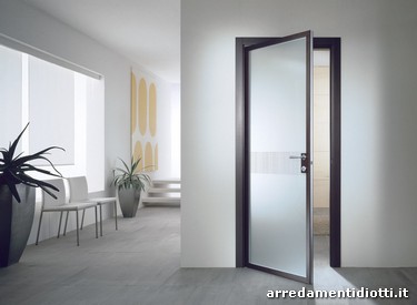 Xila porta battente rovere scuro